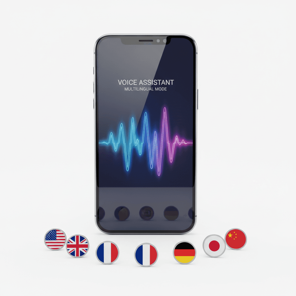 Multilingual AI voiceover and eLearning voice services visualization